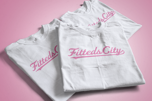 Fitteds City Dream Tee - White & Pink
