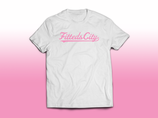 Fitteds City Dream Tee - White & Pink